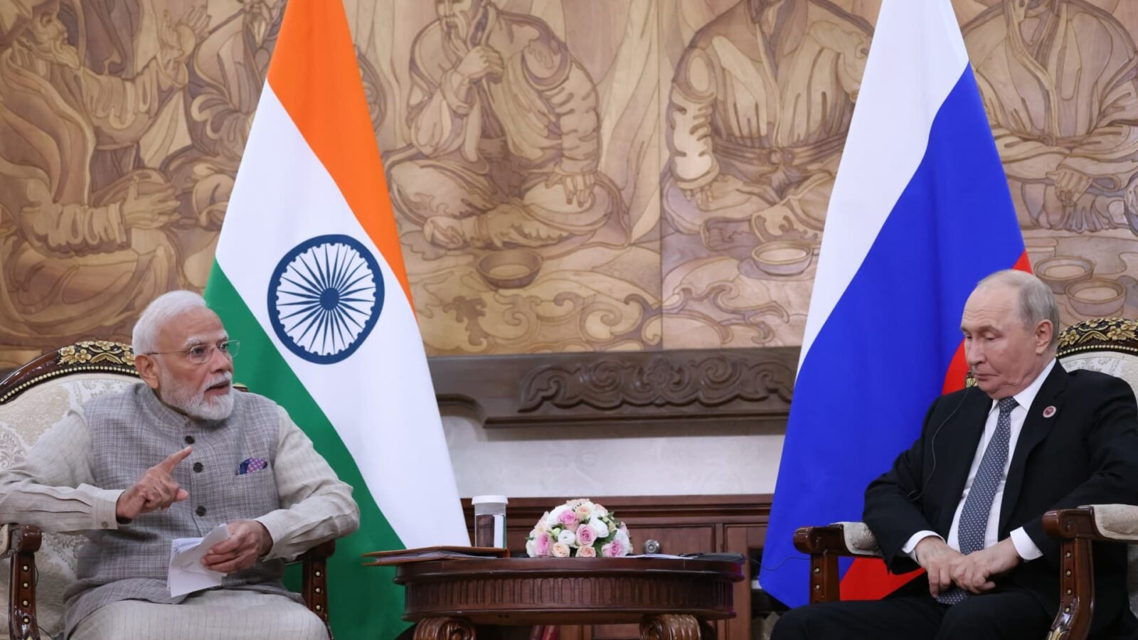Modi urges Putin to end Ukraine war as U.S. tariff threat looms